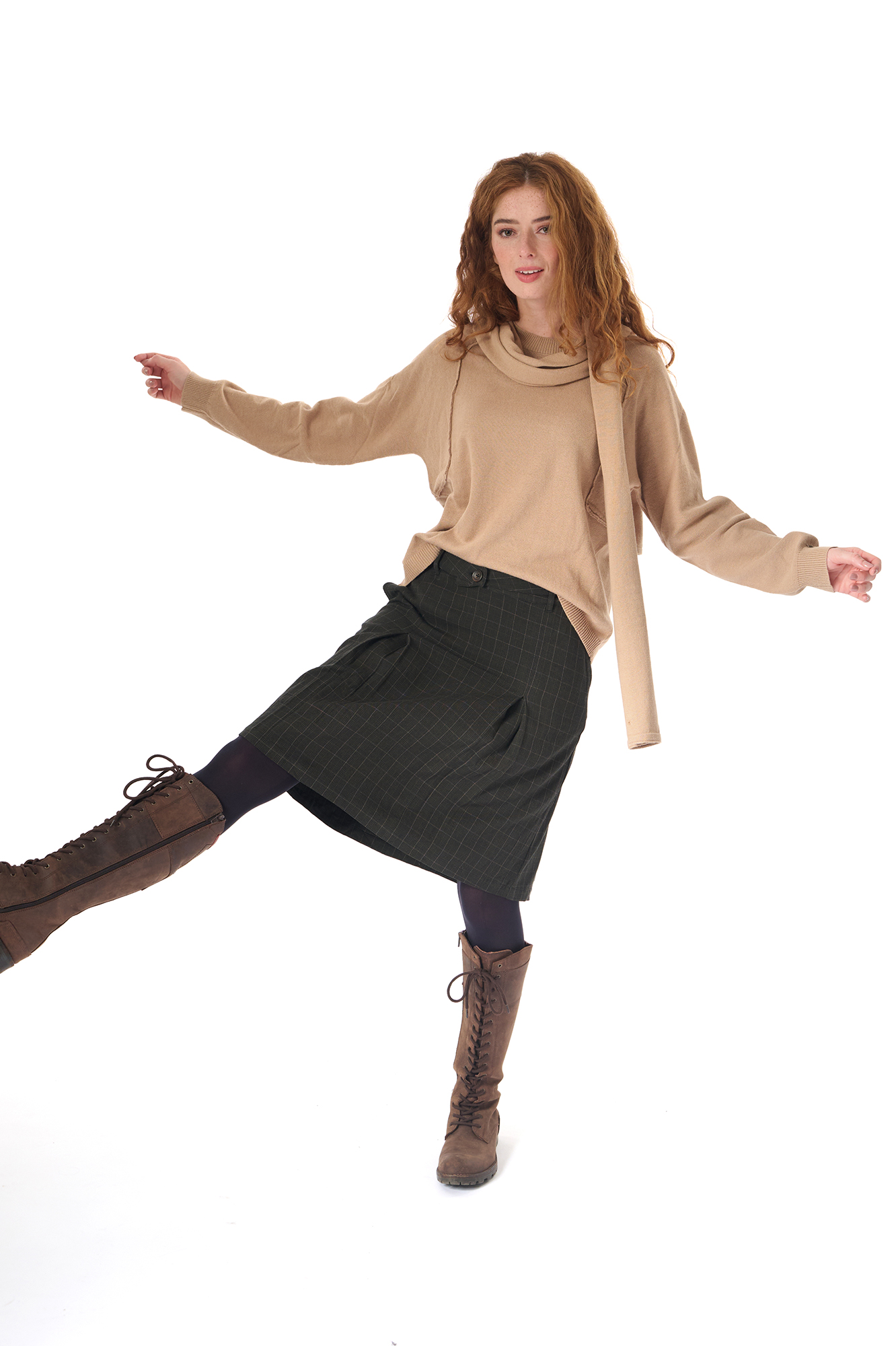 Henny scarf  fudge - 4