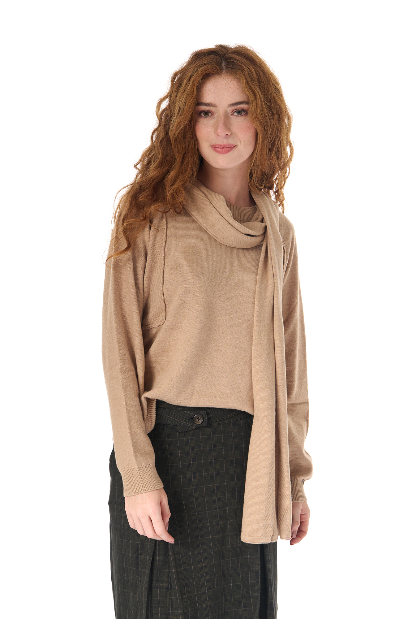 Henny scarf  fudge - 3
