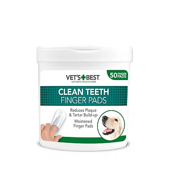 Vet's best finger wipes toothbrushing of dog and cat teeth