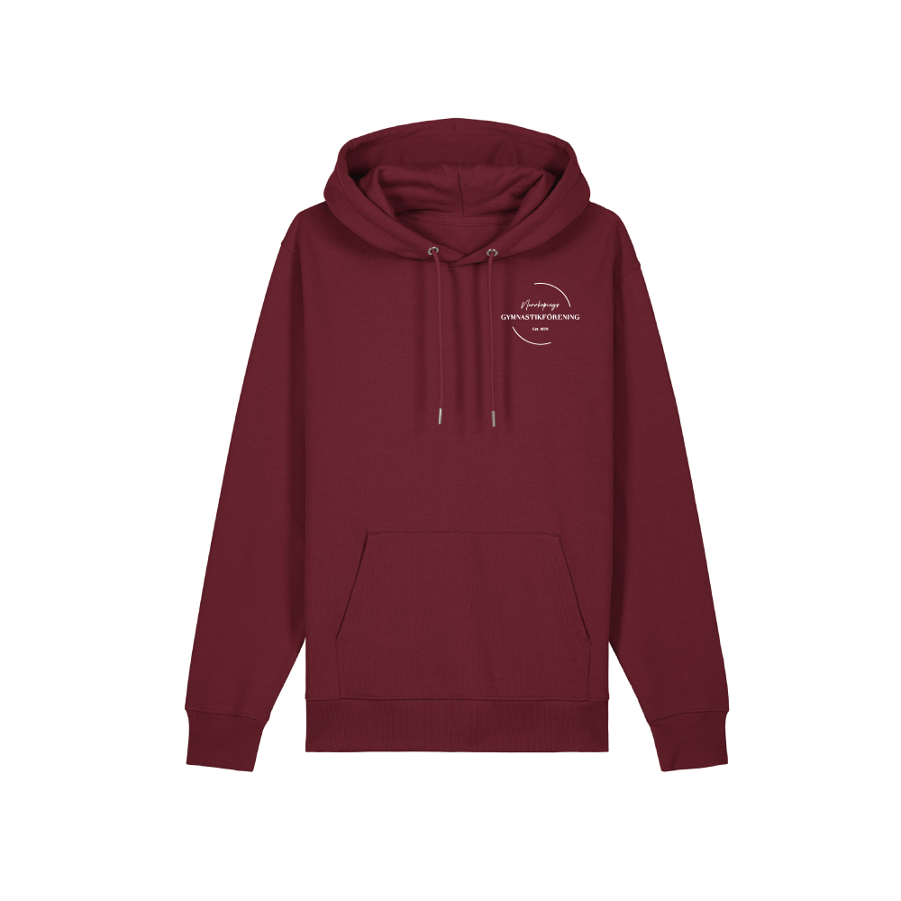Unisex Hoodie Burgundy - 2