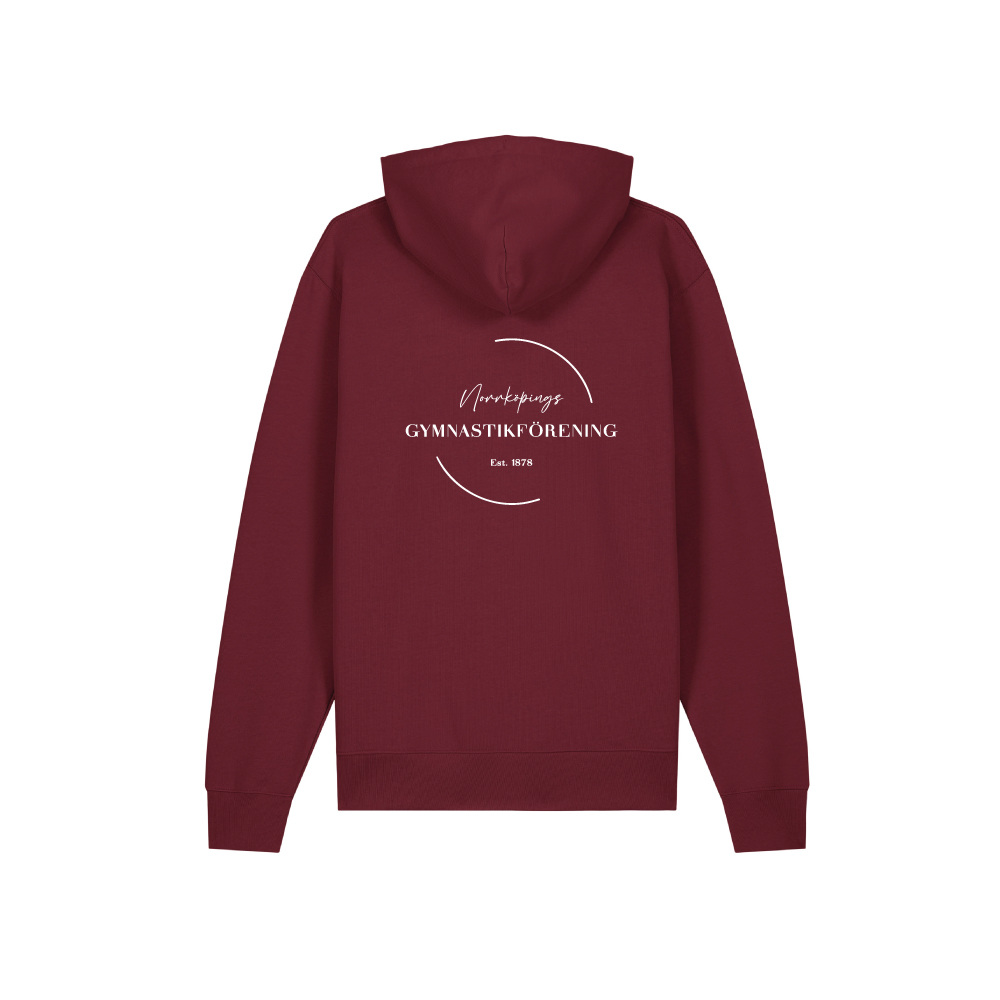 Unisex Hoodie Burgundy - 3