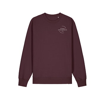 Unisex Sweatshirt Red Brown