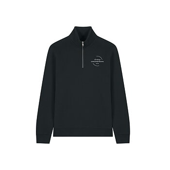 Unisex Halfzip Black