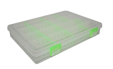 Transparent box with neon details