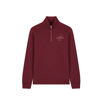 Unisex Halfzip Burgundy