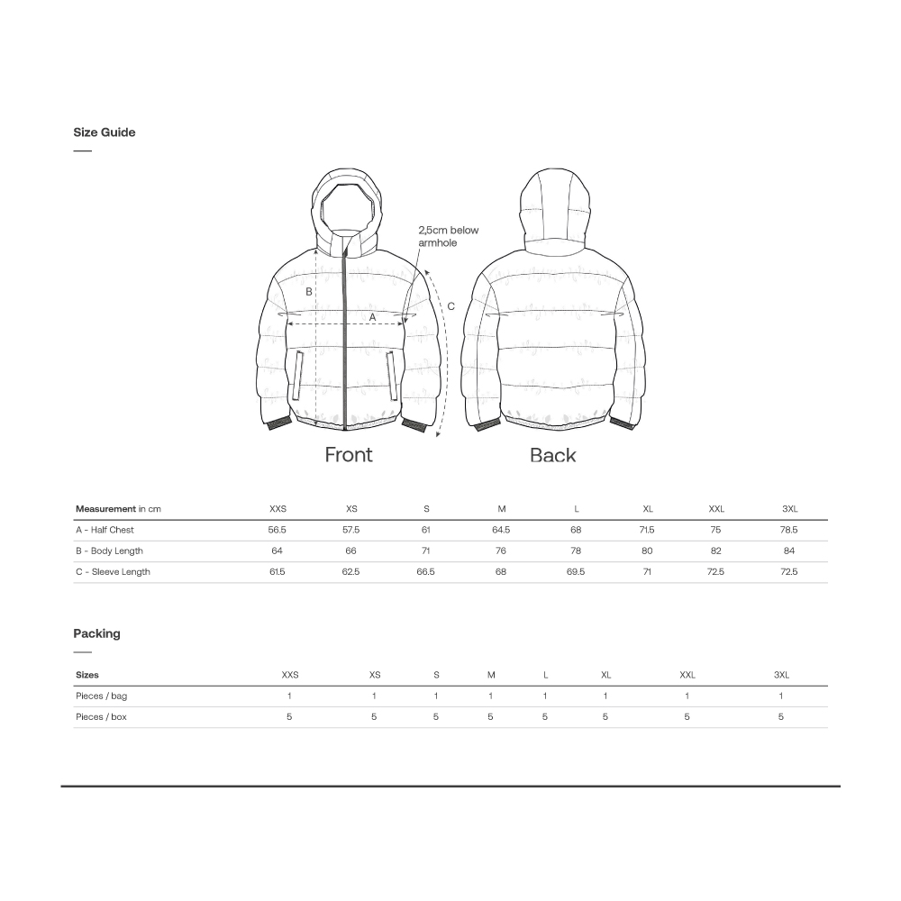 Unisex Puffer Jacket - 3