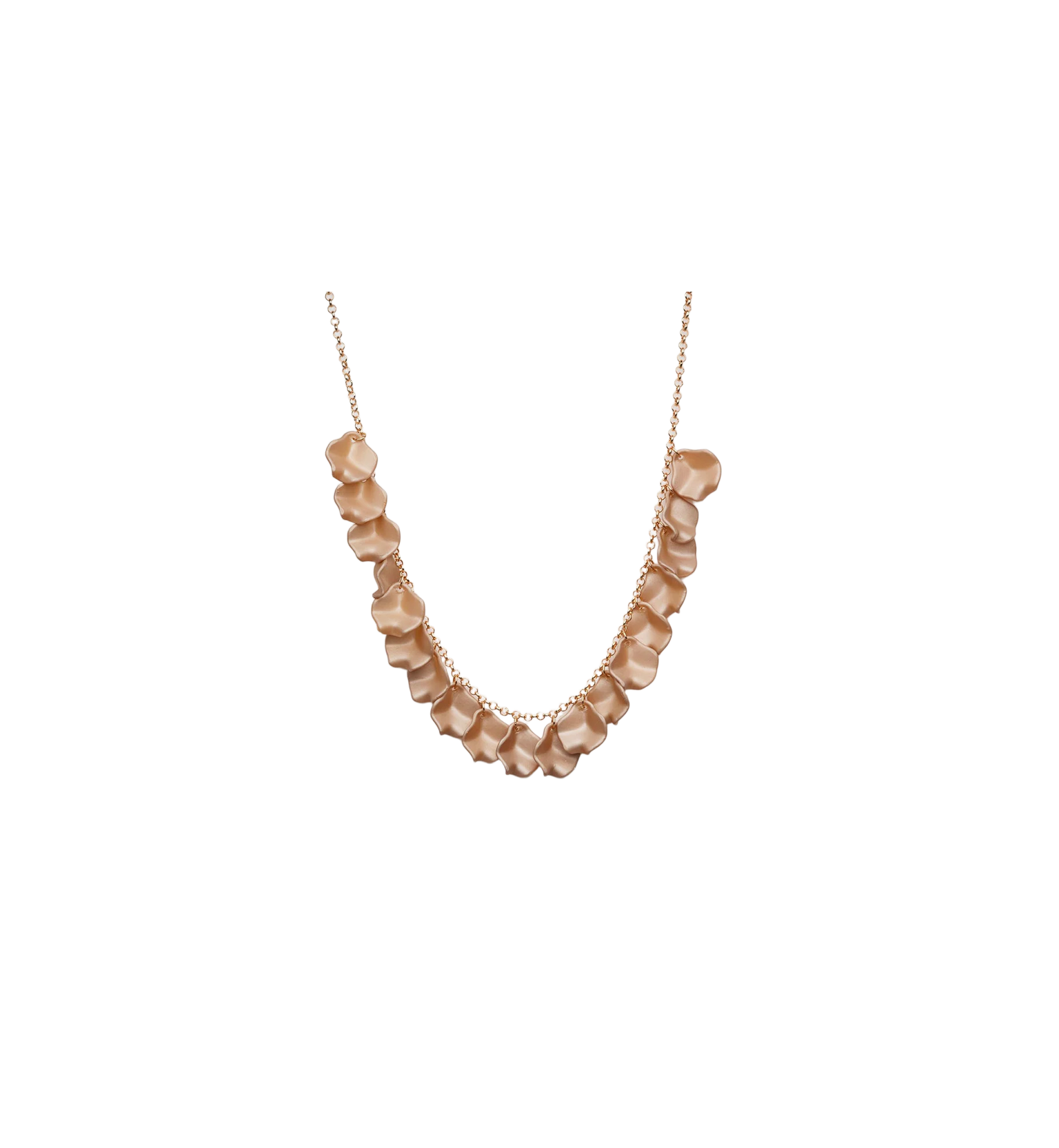 BOW19 Leaf Mini Necklace Nougat Brown