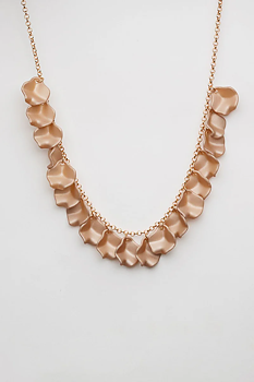 BOW19 Leaf Mini Necklace Nougat Brown