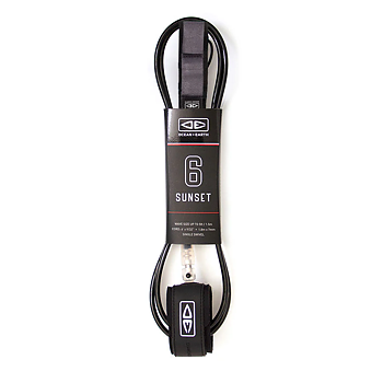 Ocean & Earth Sunset Moulded Leash 6" Black