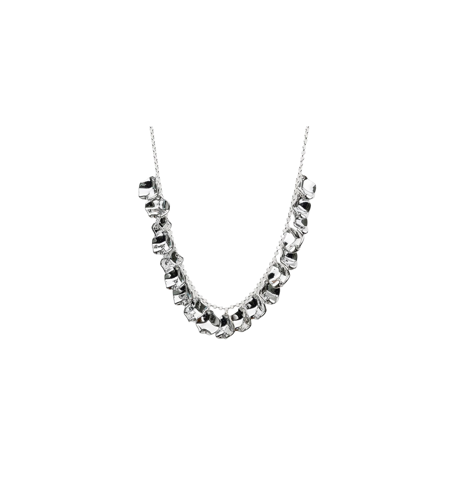 BOW19 Leaf Mini Necklace Silver