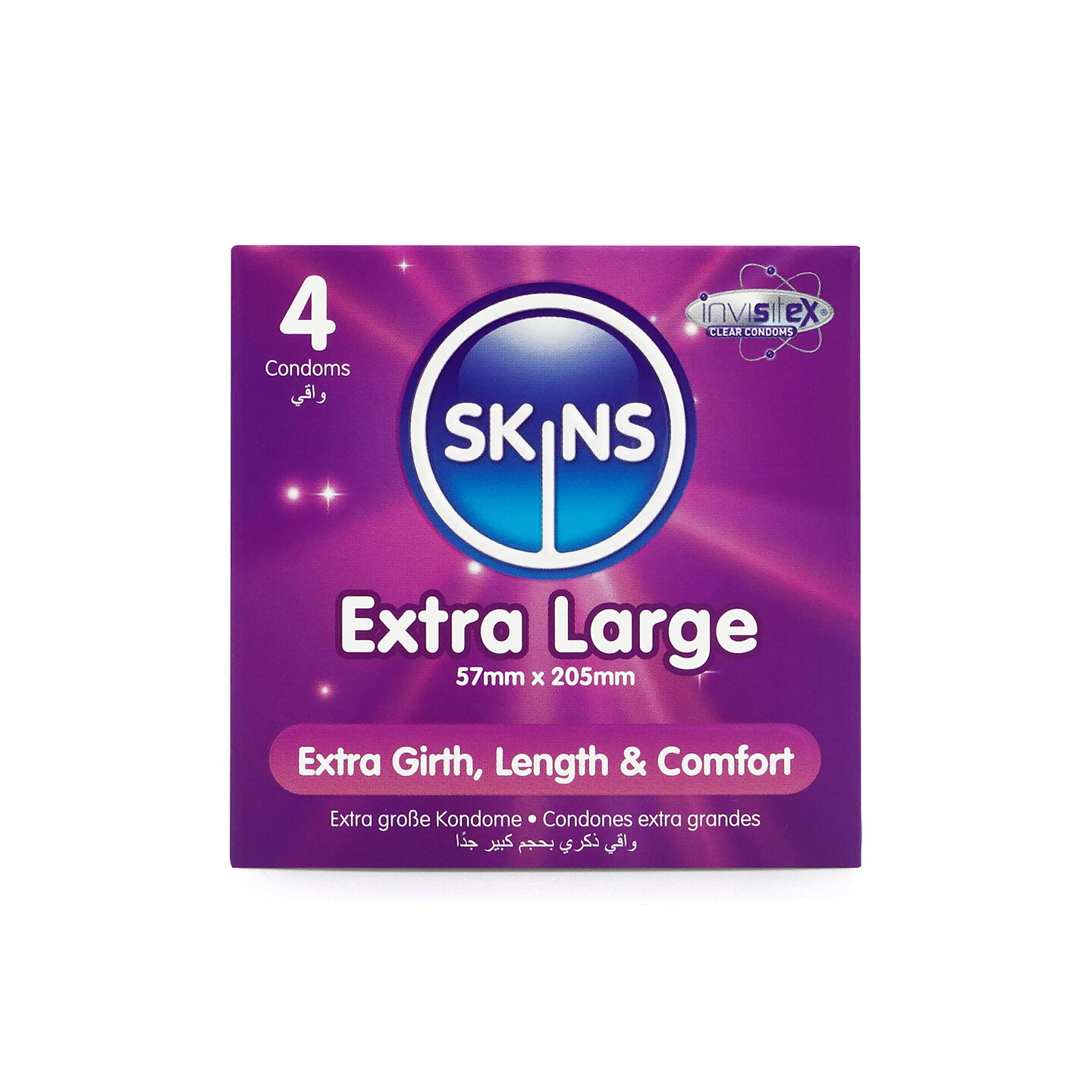 Skins Condoms Extra Large 4-Pack