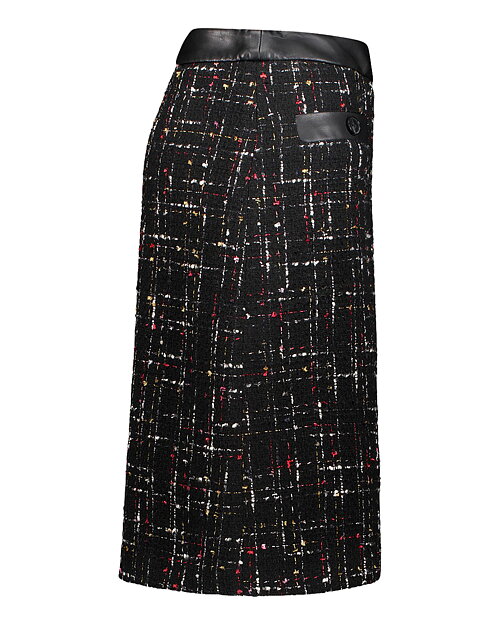 Kjol Emma dekorfickor boucle svart - 3