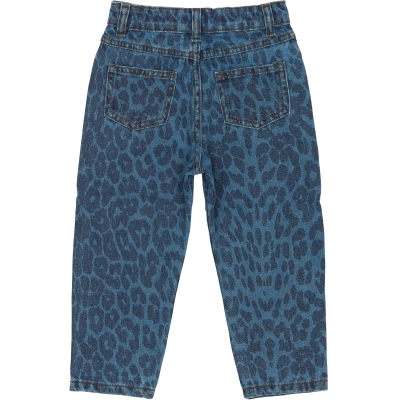 TNSTPearl Carrot Jeans Medium Blue Denim AOP - 2