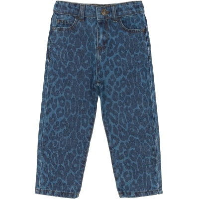 TNSTPearl Carrot Jeans Medium Blue Denim AOP