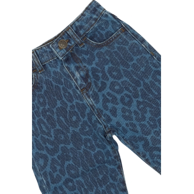 TNSTPearl Carrot Jeans Medium Blue Denim AOP - 3
