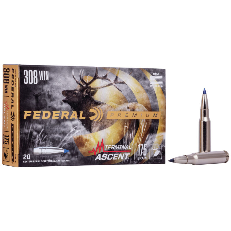 Federal Ammunition 308 Win Terminal Ascent 175gr 20/Box