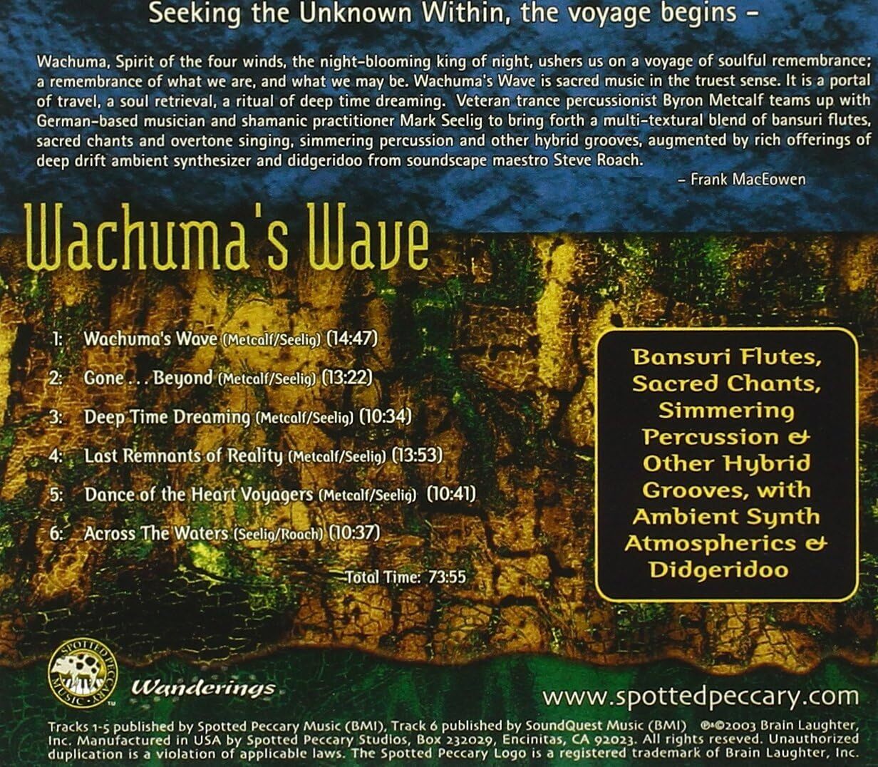Wachumas Wave, Byron Metcalf & Mark Seelig with Steve Roach  CD - 2