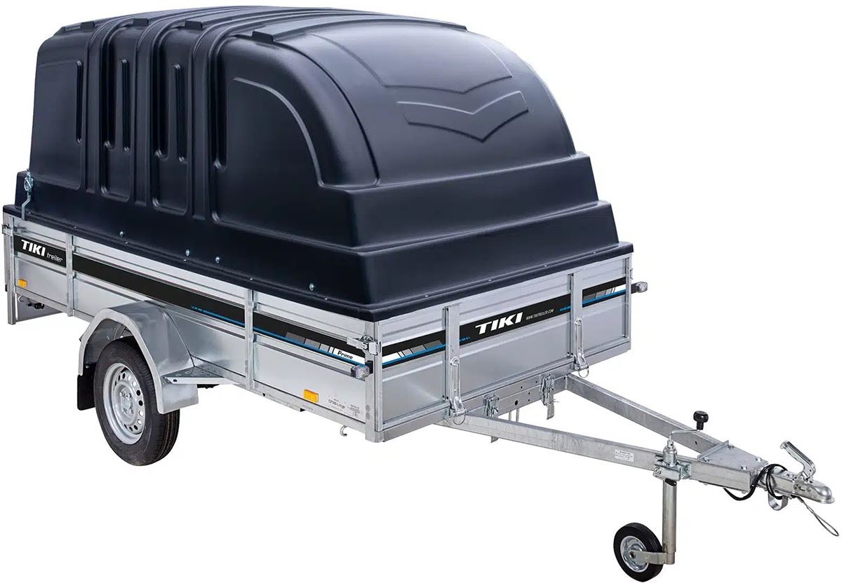 TIKI CS300-LH - obromsad släpvagn - Totalvikt 750kg - Med kåpa