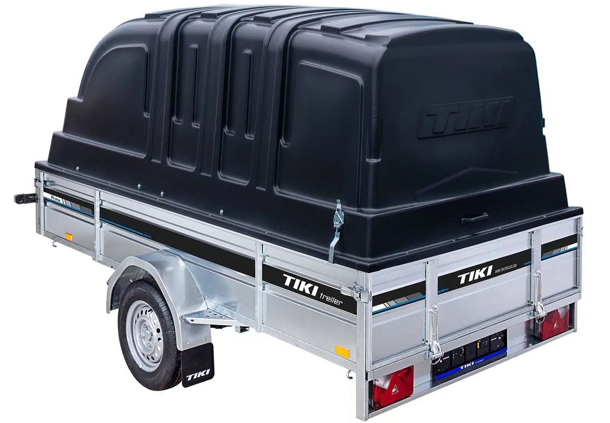 TIKI CS300-LH - obromsad släpvagn - Totalvikt 750kg - Med kåpa - 2
