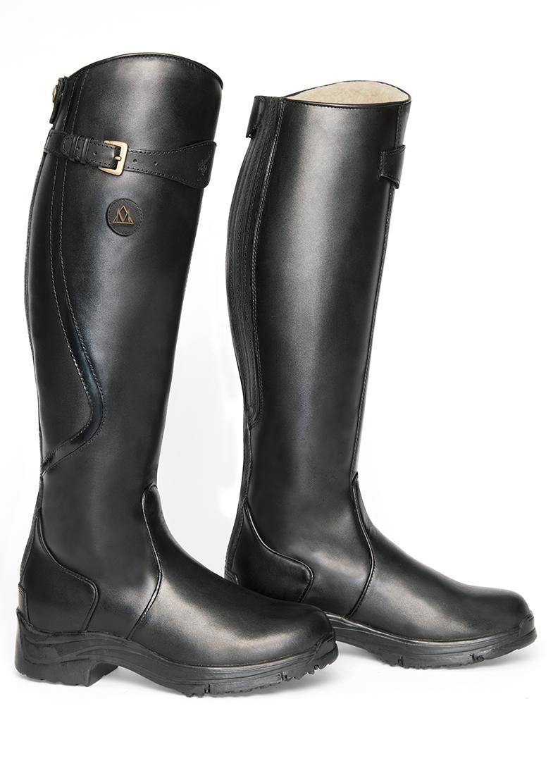 Mountain Horse Snowy River Fodrade Ridstövlar - Svart (36 Regular/Regular)