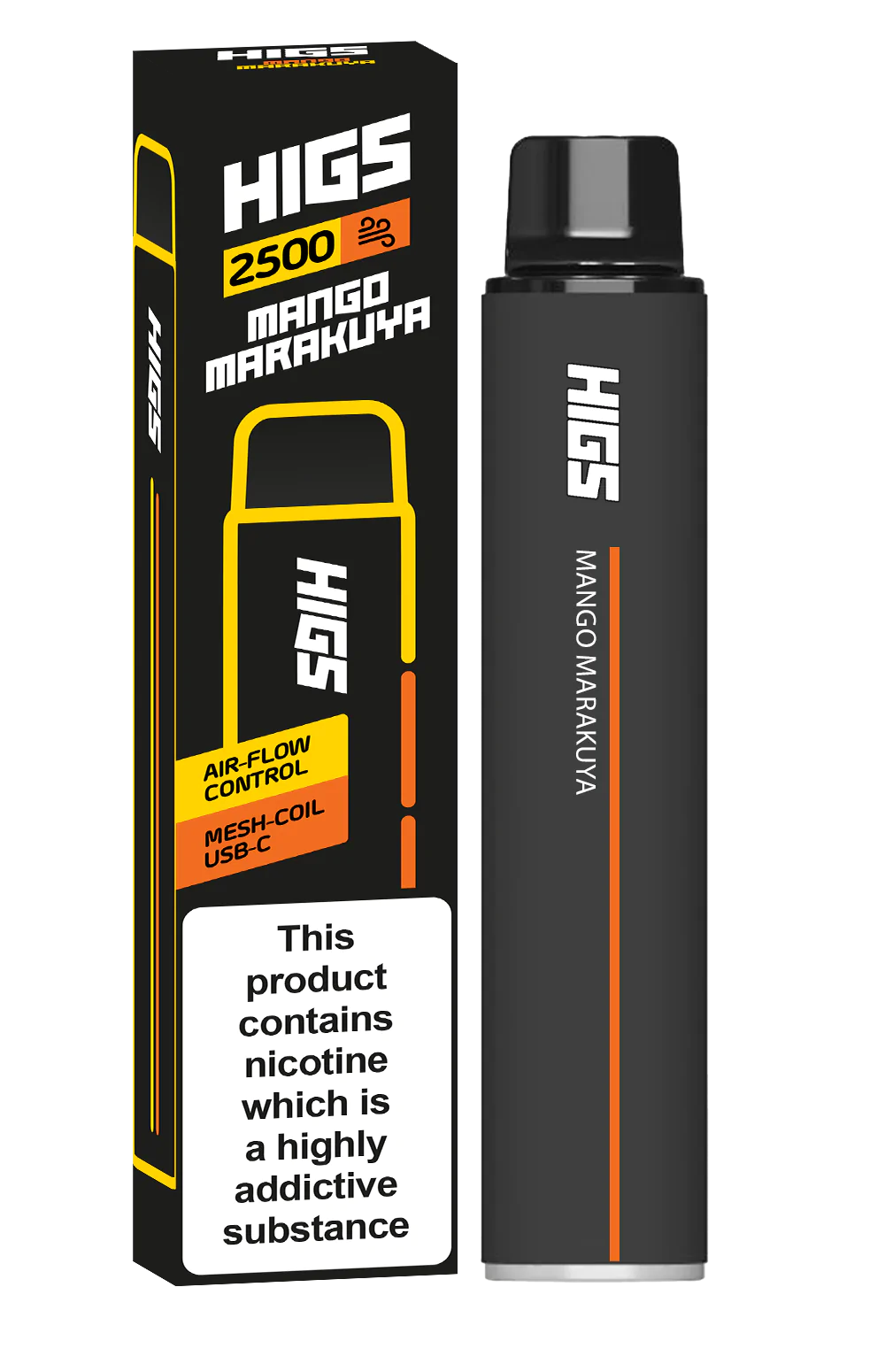 Nikotin fri vape - HIGS (2500 puffs)  - 2