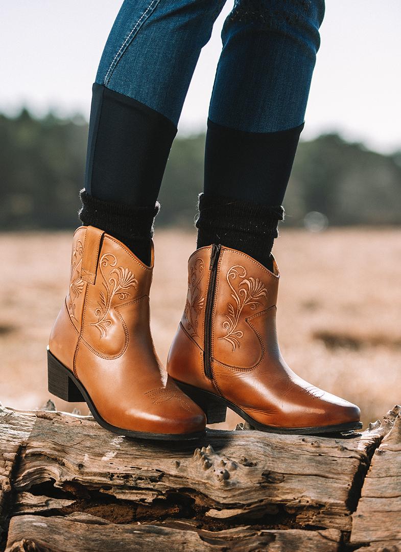 Mountain Horse Loretta Western Boots - Brown - handmade