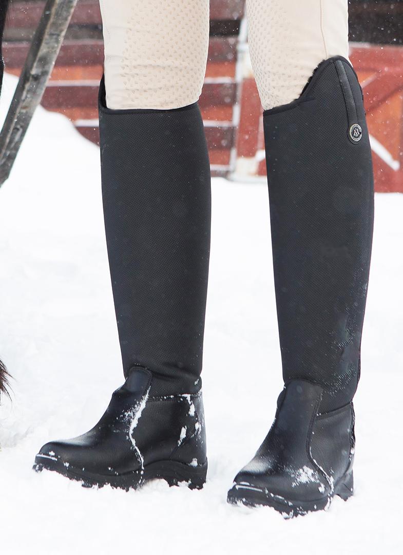 Mountain Horse Active Winter Young Lined Riding Boots - Black - waterproof