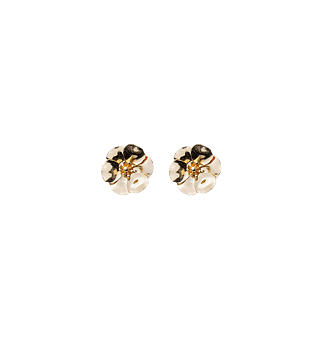 BOW19 Flower Small Earrings Gold