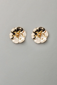 BOW19 Flower Small Earrings Gold