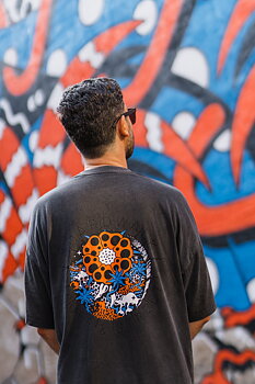 Boardwalk X Finsta Logo Takeover T-shirt Vintage Black