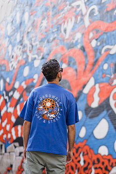 Boardwalk X Finsta Logo Takeover T-shirt Cobalt Blue