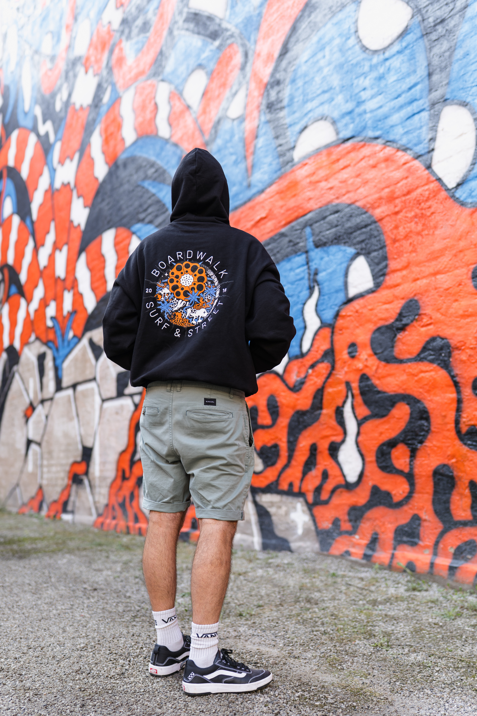 Boardwalk X Finsta Logo Takeover Hoodie Black - 5