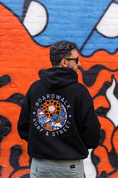 Boardwalk X Finsta Logo Takeover Hoodie Black