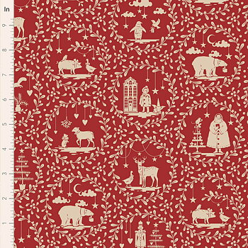 Tilda Paperscenes Burgundy