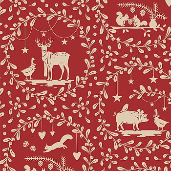 Tilda Paperscenes Burgundy