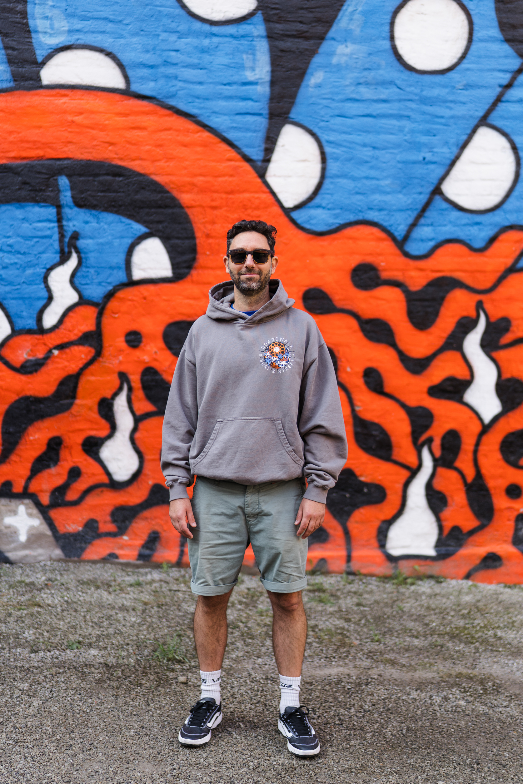Boardwalk X Finsta Logo Takeover Hoodie Pigment Grey - 2