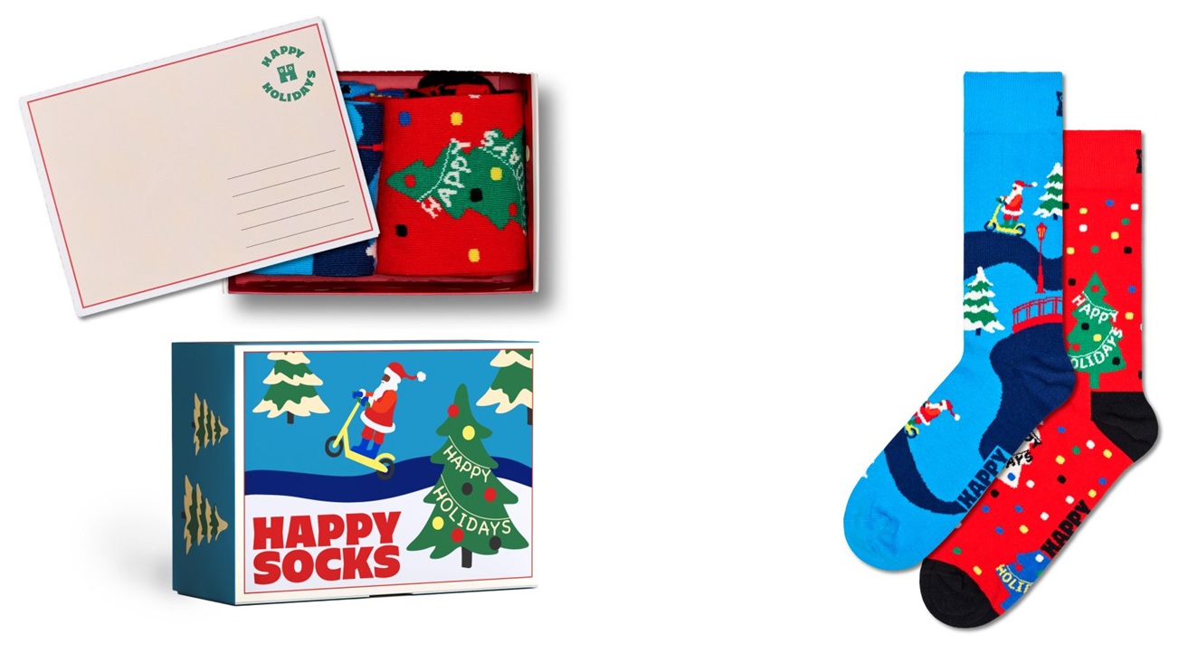 2-Pack Happy Holidays Socks Gift Set - 4
