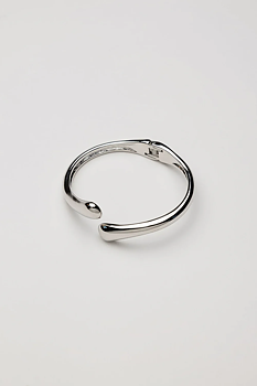 BOW19 Twin Drop Bracelet Silver