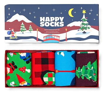 4-Pack Happy Socks Santa´s Workshop Gift Set