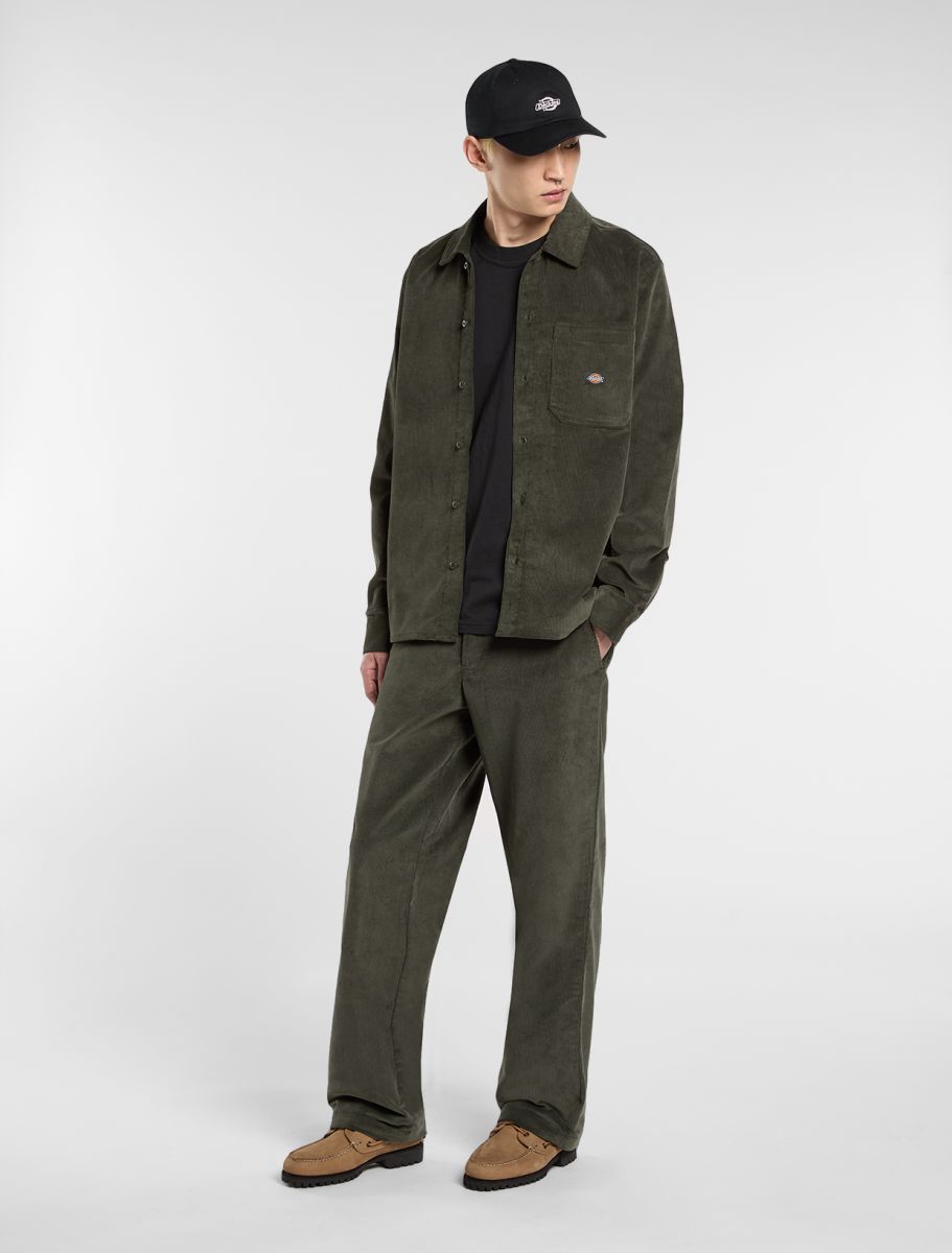 Dickies olivgrön manchesterskjorta - 3