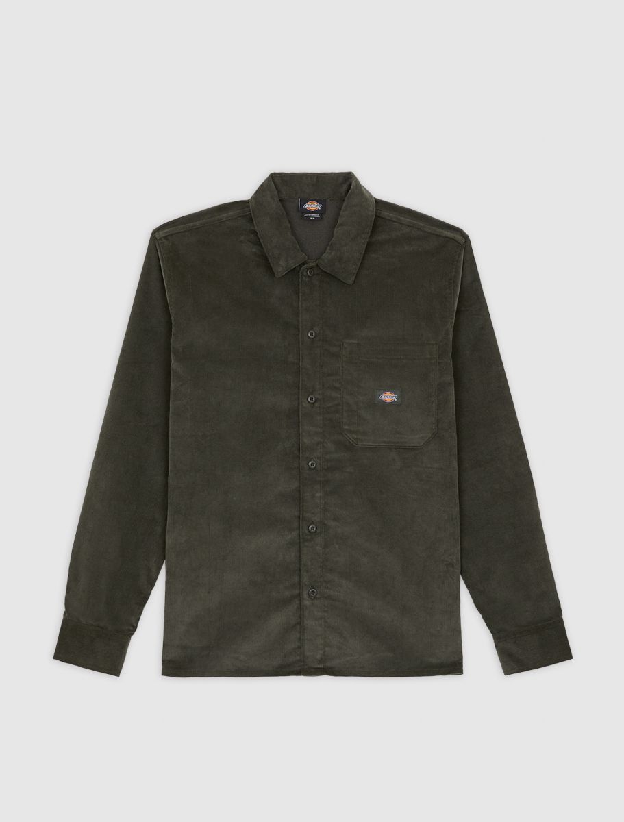 Dickies olivgrön manchesterskjorta
