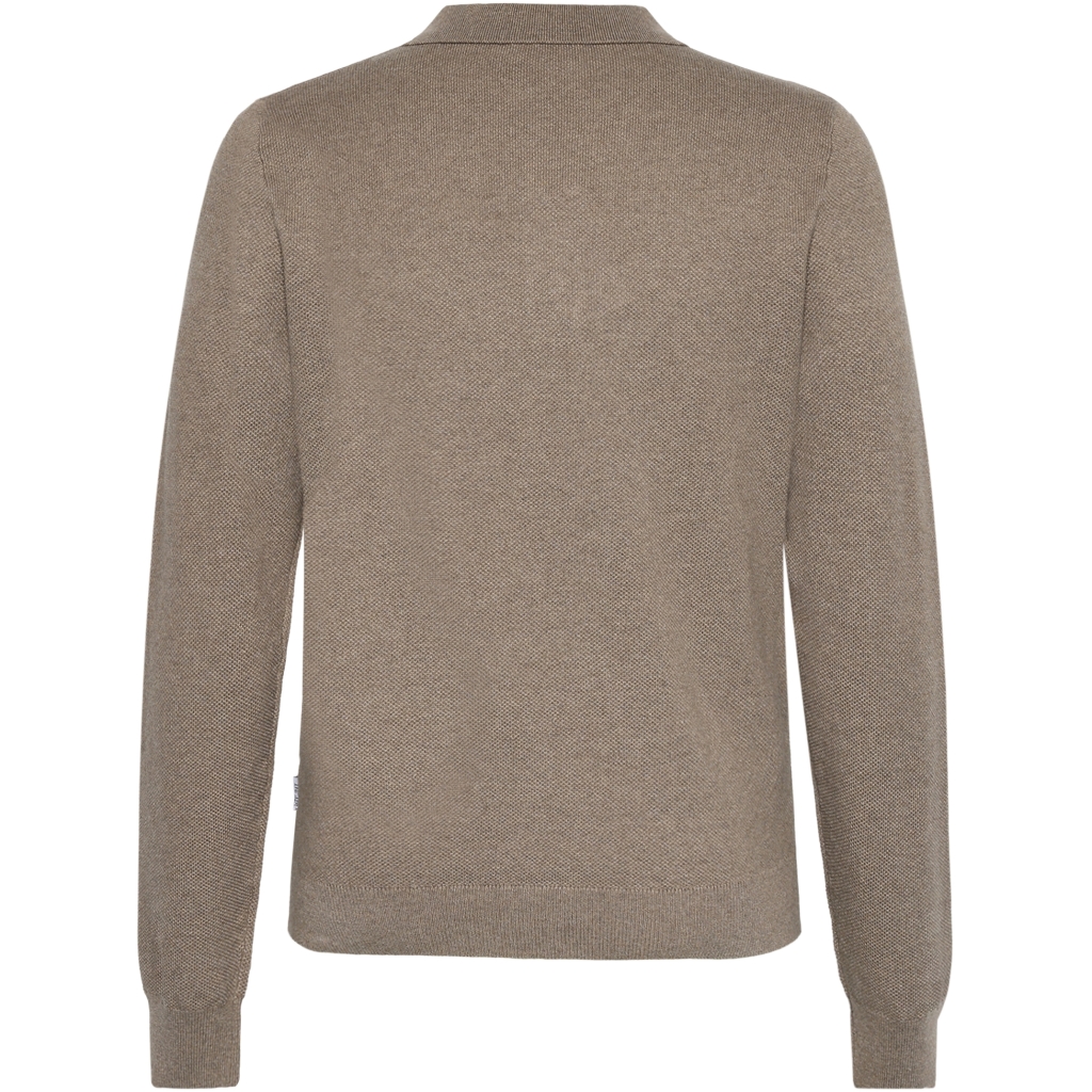 GRHam LS Polo Knit Nature Melange - 2
