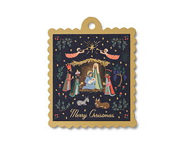 Nativity Die-Cut Gift Tags
