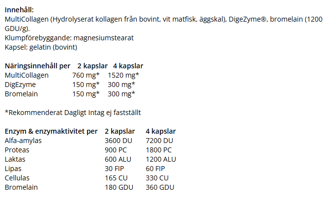Enzyme Collagen Plus - 120 kapslar - 2