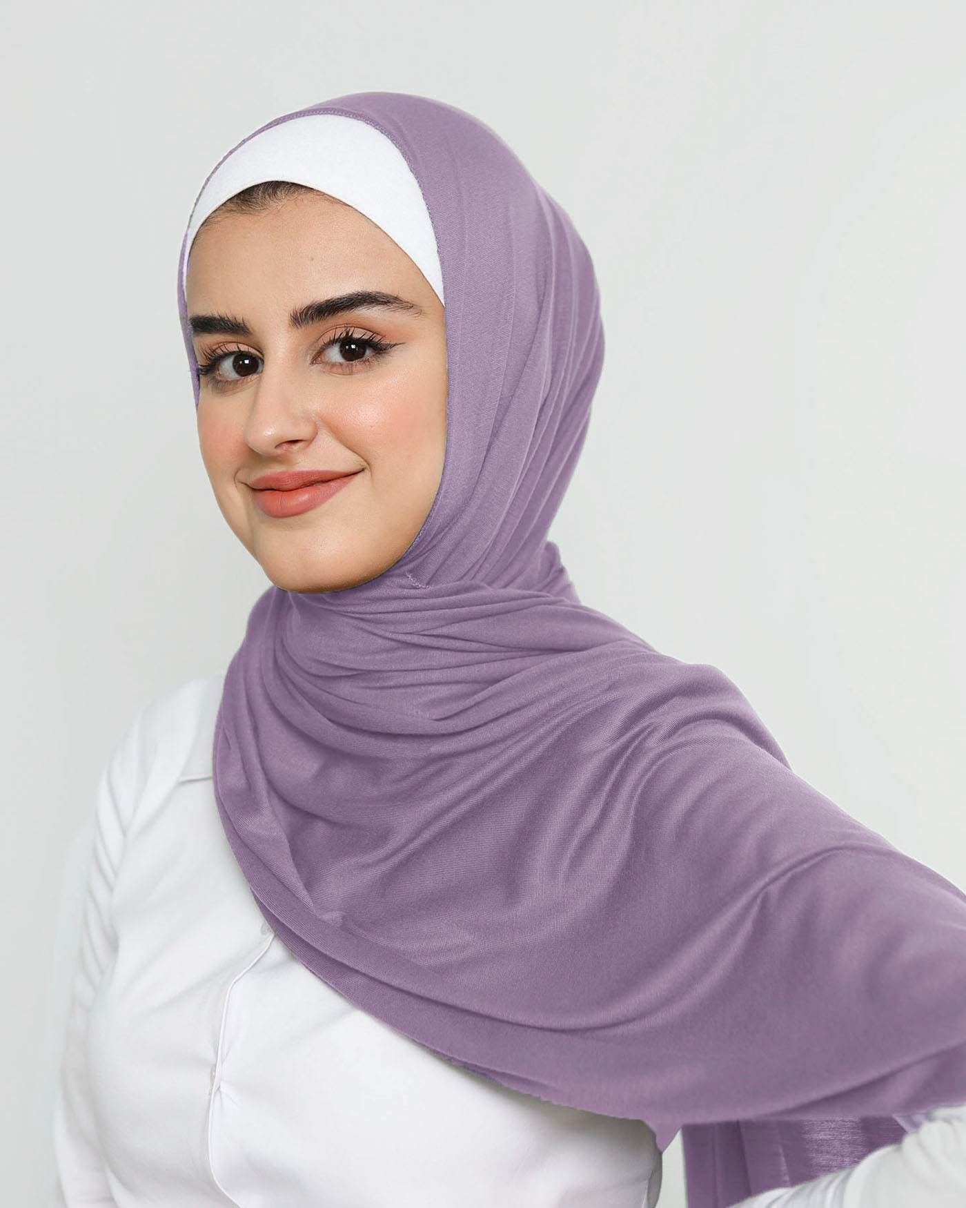 Hijab - Stretch Jersey - Opera Mauve