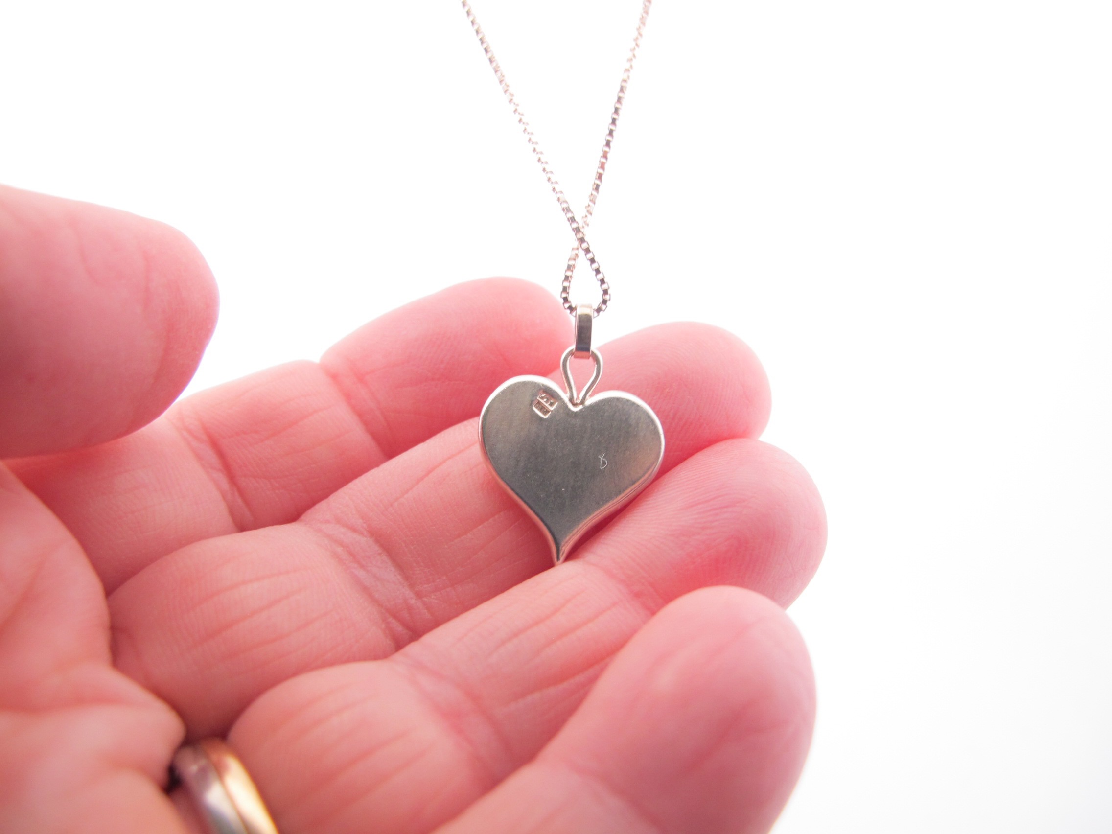 Silver pendant Heart 27x15mm - 4