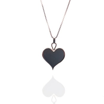 Silver pendant Heart 27x15mm