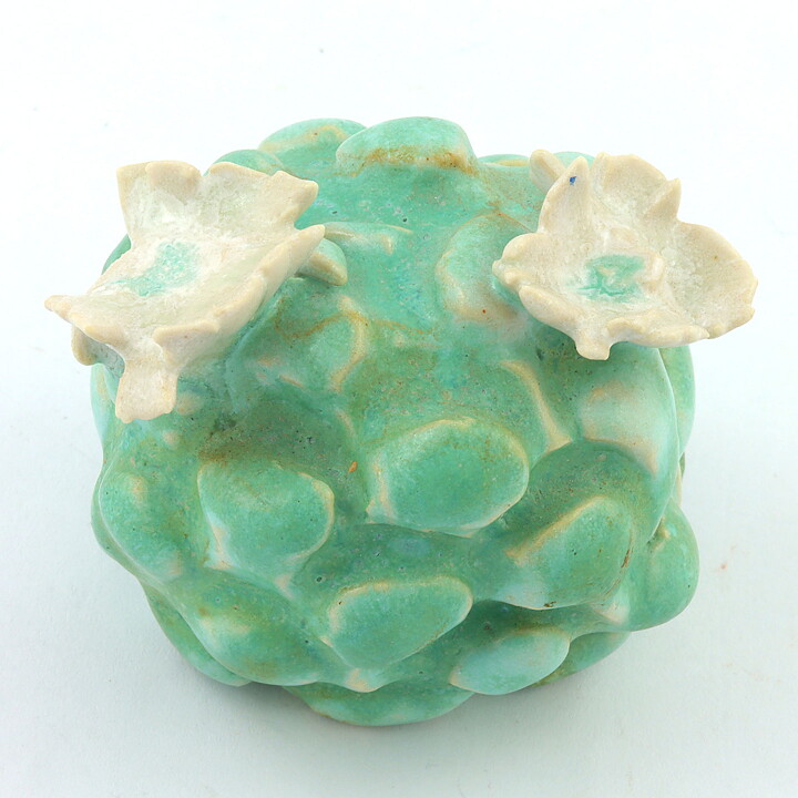 Anita Nylund (1990s) Unique Green Cactus from Own Studio 6 cm (2)