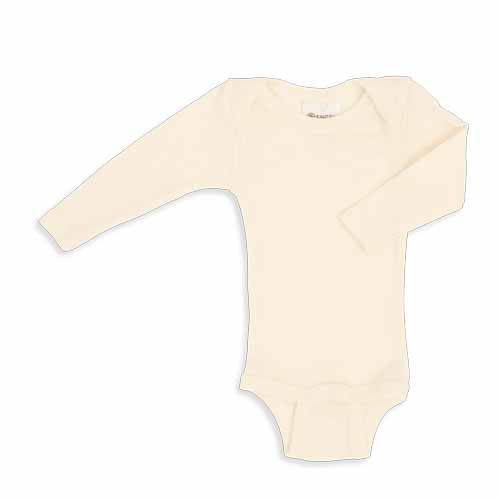 Engel Natur marinoull body baby GOTS-certifiered   - natur - liggande framifrån