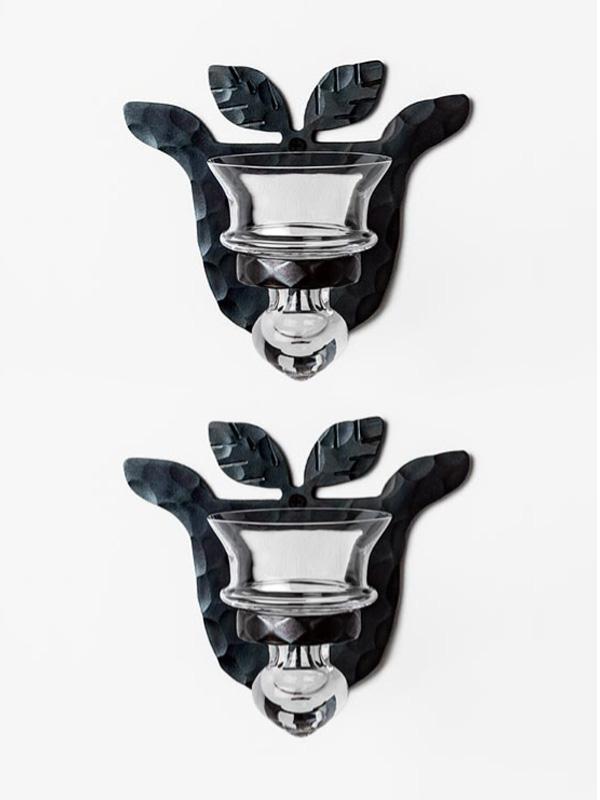 Paire d'appliques en forme de jarre